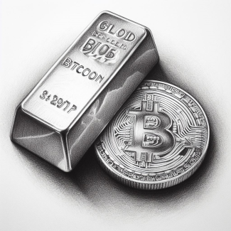 Bitcoin and Gold