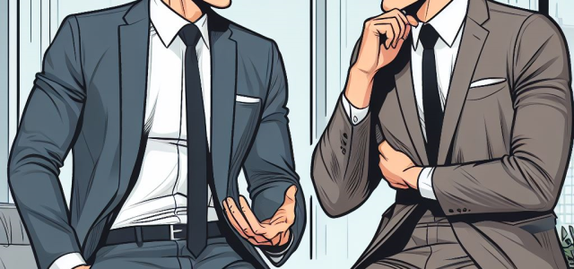 2 young men talking 